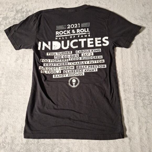 Rock & Roll Hall of Fame 2021 Induction T-Shirt Black Shirt Size Small Cotton - Picture 4 of 7